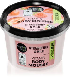 Organic Shop Organic Strawberry & Milk pjena za tijelo