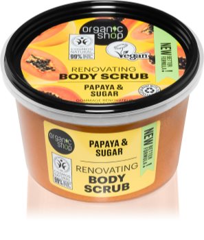 Organic Shop Organic Papaya & Sugar cukrový tělový peeling