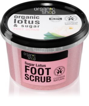 Organic Shop Organic Lotus & Sugar cukrový peeling na nohy