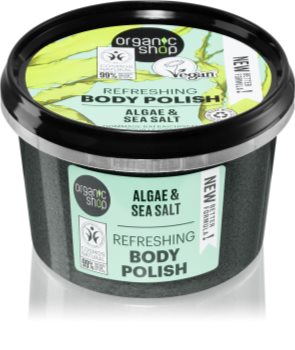 Organic Shop Organic Algae & Sea Salt tělový peeling