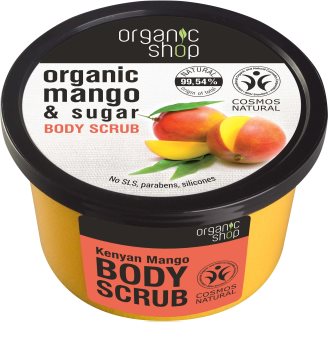 Organic Shop Body Scrub Mango & Sugar απολέπιστικό σώματος για μεταξένια επιδερμίδα