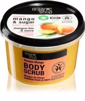 Organic Shop Body Scrub Mango & Sugar exfoliant corporal pentru piele mătăsoasă și netedă