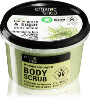 Organic Shop Organic Lemongrass & Sugar jemný peeling na tělo