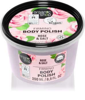 Organic Shop Organic Rose & Salt απολέπιση σώματος με αλάτι