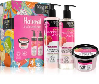 Organic Shop Natural & Volume Hair Care coffret cadeau (pour cheveux)