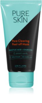 Oriflame Pure Skin slupovací pleťová maska s aktivním uhlím