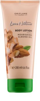 Oriflame Love Nature leite corporal com óleo de amêndoas