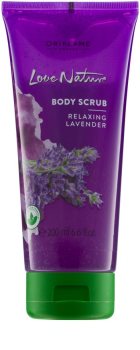 Oriflame Love Nature peeling corporal com aroma de lavanda