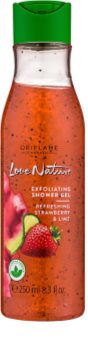 Oriflame Love Nature gel de banho esfoliante