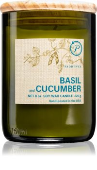Paddywax Eco Green Basil & Cucumber lumânare parfumată