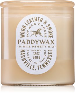 Paddywax Vista Worn Leather & Smoke mirisna svijeća