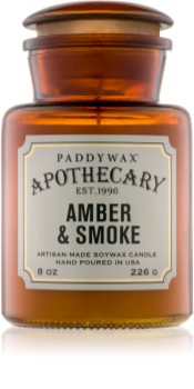 Paddywax Apothecary Amber & Smoke scented candle