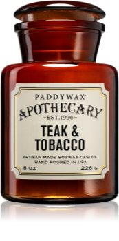 Paddywax Apothecary Teak & Tabacco Tuoksukynttilä
