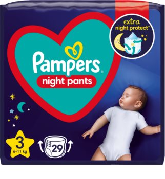 Pampers Night Pants Size 3 Höschenwindeln für die Nacht
