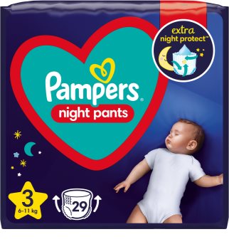 Pampers Night Pants Size 3 housuvaipat Yö