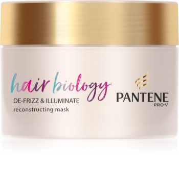 Pantene Hair Biology De-Frizz & Illuminate Haarmasker voor Droog en Gekleurd Haar
