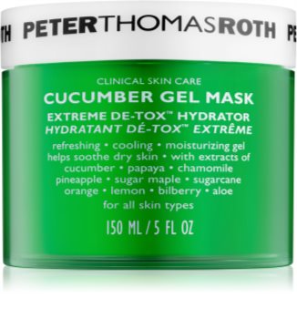 Peter Thomas Roth Cucumber De-Tox feuchtigkeitsspendende Gel-Maske für Gesicht und Augenpartien