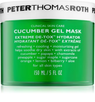 Peter Thomas Roth Cucumber De-Tox masque gel hydratant visage et contour des yeux
