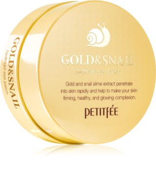 Petitfée Gold & Snail хидрогелова маска за зоната около очите с екстракт от охлюв