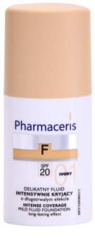 Pharmaceris F-Fluid Foundation intenzivni prekrivni tekoči puder z dolgoobstojnim učinkom SPF 20
