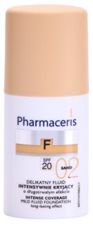 Pharmaceris F-Fluid Foundation intenzív fedő krém make-up alá, hosszantartó hatással SPF 20