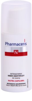 Pharmaceris N-Neocapillaries Nutri-Capilaril crema calmante nutritiva para pieles sensibles con tendencia a las rojeces con manteca de karité