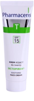 Pharmaceris T-Zone Oily Skin Octopirox crema calmante de día antirojeces para pieles grasas y problemáticas