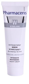 Pharmaceris W-Whitening Albucin-Intesive creme de noite intensivo para manchas de pigmentação