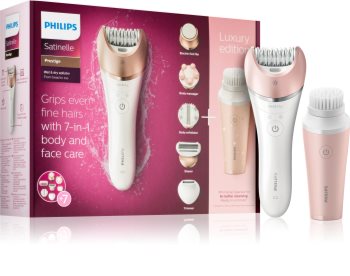 Philips Satinelle Prestige BRE586/00 Epilator with Cleansing Brush for Face