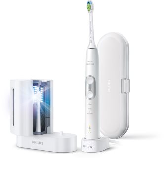Philips Sonicare ProtectiveClean White HX6877/68 elektrische Zahnbürste mit UV Reiniger