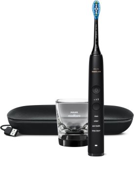 Philips Sonicare DiamondClean 9000 Black HX9911/09 sonický elektrický zubní kartáček s nabíjecí sklenicí