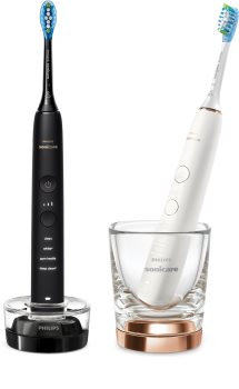 Philips Sonicare DiamondClean 9000 Black + Rosegold HX9914/57 sonický elektrický zubní kartáček, 2 těla