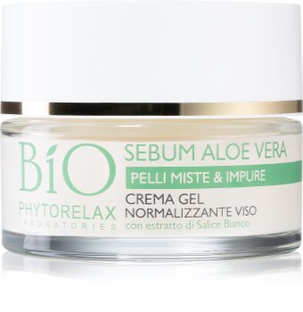 Phytorelax Laboratories Bio Sebum Aloe Vera хидратиращ гел крем за редукция на мазнината на кожа