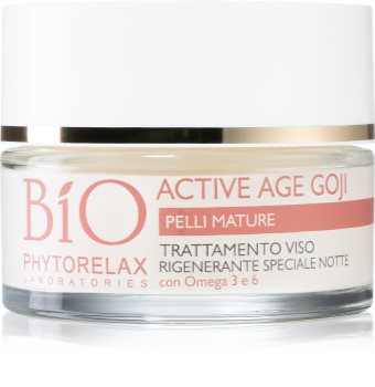 Phytorelax Laboratories Bio Active Age Goji нощен крем с Anti-age ефект със зрънце от мерджан