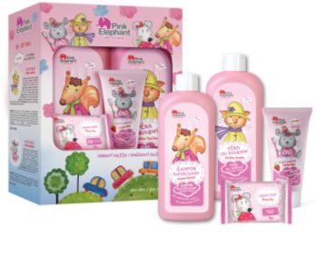Pink Elephant Girls Gift Set