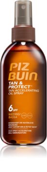 Piz Buin Tan & Protect įdegį spartinantis apsaugos nuo saulės aliejus SPF 6
