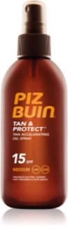 Piz Buin Tan & Protect įdegį spartinantis apsaugos nuo saulės aliejus SPF 15