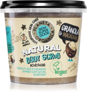 Planeta Organica Granola & Macadamia vyživující tělový peeling