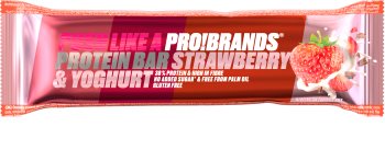 PRO!BRANDS Protein Bar jahoda/jogurt proteinová tyčinka s jahodovou příchutí