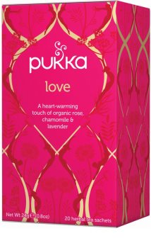 PUKKA BIO love bylinný čaj pro klid a relaxaci