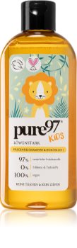 pure97 Kids Löwenstark Hiustenpesuaine Ja Suihkugeeli 2 in 1 Lapsille