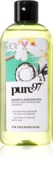 pure97 Jasmin & Kokosnussöl hydratisierendes Shampoo für trockenes Haar
