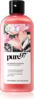 pure97 Wildrose & Baobab objemový šampon pro jemné a zplihlé vlasy