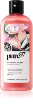 pure97 Wildrose & Baobab Volumen-Shampoo für sanfte und müde Haare