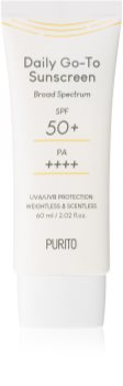 Purito Daily Go-To Sunscreen leichte schützende Gesichtscreme  SPF 50+