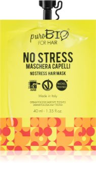 puroBIO Cosmetics No Stress maschera rivitalizzante per capelli