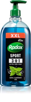 Radox Men Sport Gel de duș pentru bărbați pentru față, corp și păr