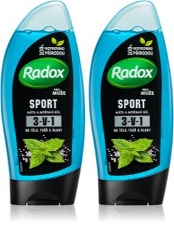 Radox Sport Mint & Sea Salt Virkistävä Suihkugeeli (Talouspakkaus)