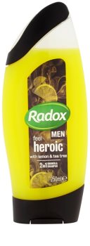 Radox Men Feel Heroic gel de duche e champô 2 em 1