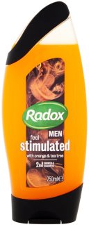Radox Men Feel Stimulated gel de ducha y champú 2en1